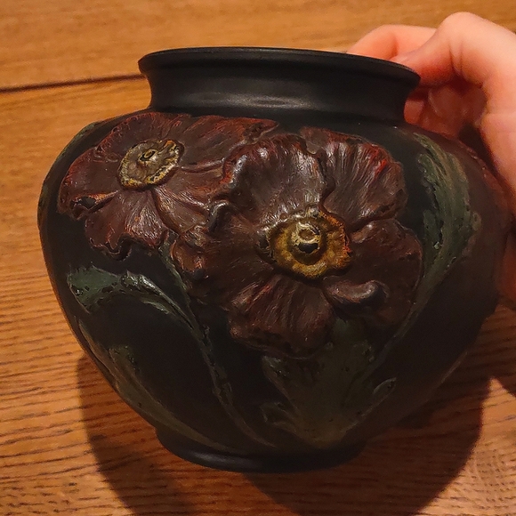 Tiffin Black Amethyst Poppy Vase - Picture 3 of 7